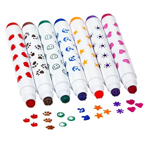 Colorations STAMPBUCK Colorations Washable Marker Stamper Bucket (Pack of 44)