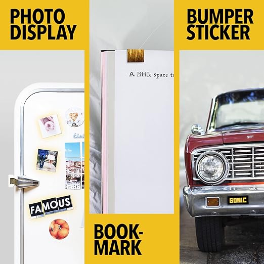 X-bet MAGNET Inkjet-Optimized Printable Magnetic Sheets - 8.5x11 Magnet Paper for DIY Stickers, Decorations, Labels - Easy to Print, Cut & Create Your Own Magnets (Glossy, 3pcs)