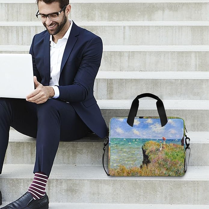 WIHVE Laptop Shoulder Bag 15 14 13inch Laptop Case Bag for Women Men