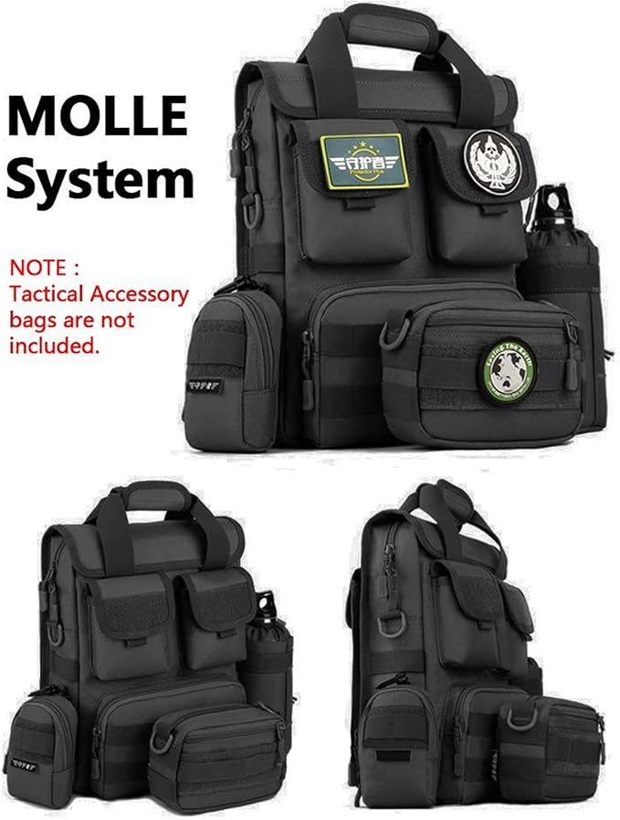 CamGo Tactical Briefcase Small Military 12 inch Laptop Messenger Bag Computer Shoulder Bag