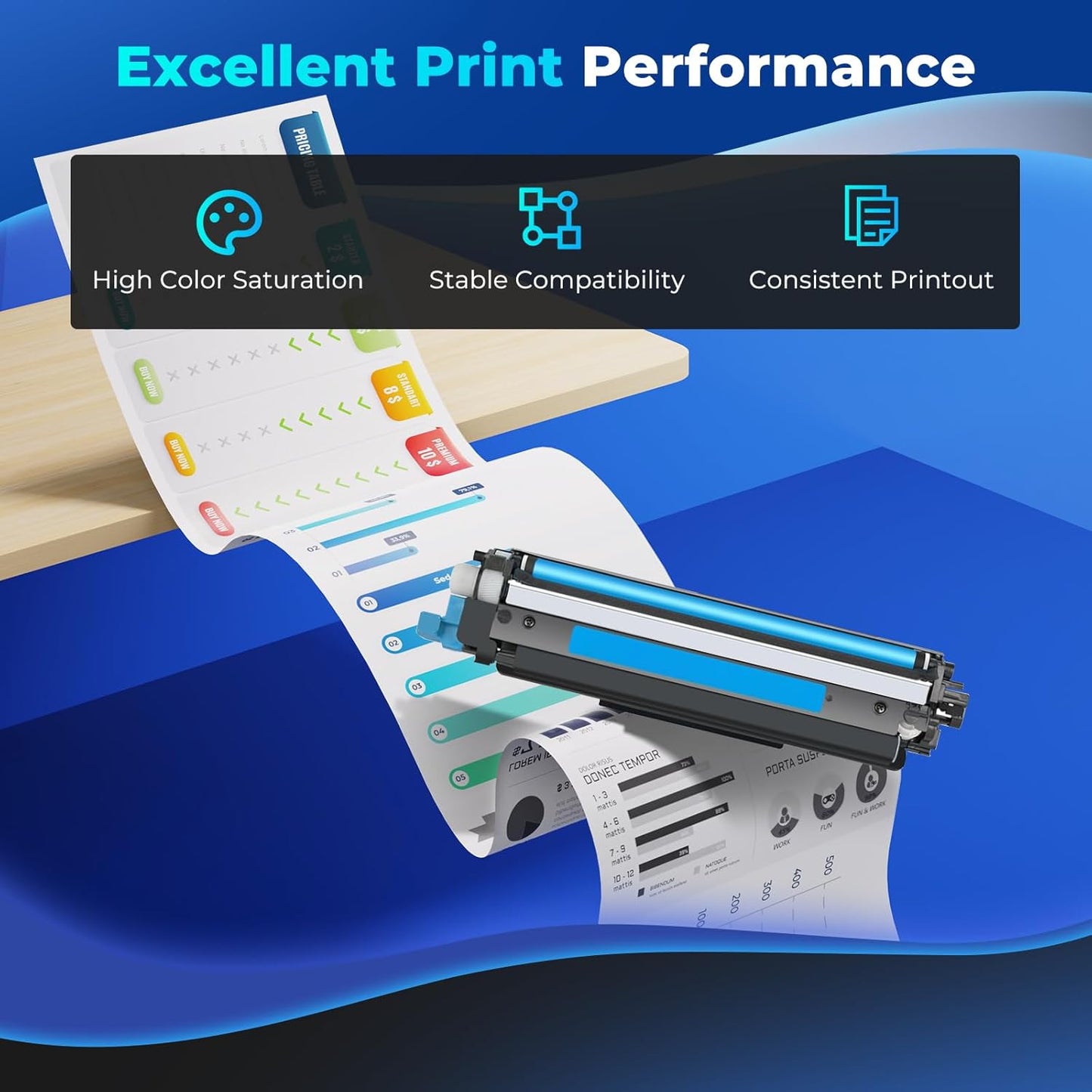 202A Toner Cartridges 4Pack Color Laser jet Pro MFP M281FDW M254DW M281CDW Compatible for HP 202A Toner Cartridges Combo Pack Compatible for Color Laser jet Pro MFP M281FDW M281CDW M281FDN M254DW M254