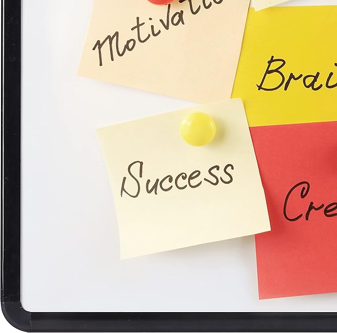 Mr. Pen- Dry Erase Board, 14” X 11” with a Black Dry Erase Marker, Black Frame, Small White Board, Small Dry Erase Board for Fridge, Dry Erase Board Small