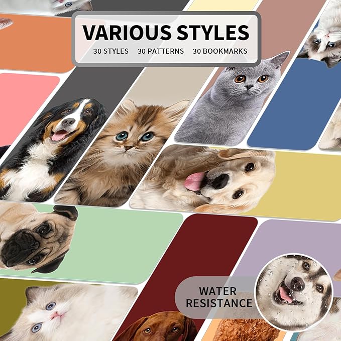 Bookmark, 30 PCS Bookmarks, Book Marks, Bookmarks for Women Men Kids, Book Markers for Reading, Book Markers, Bookmarks for Book Lovers, Cute Bookmarks, Book Mark, Bookmarks Bulk, Paper Bookmarks