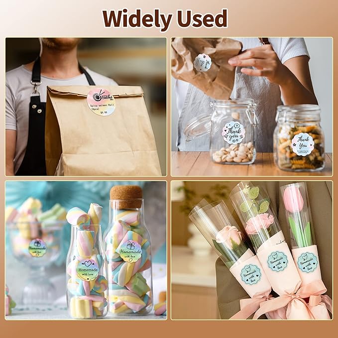 M220 Label, M110 Thermal Labels Round - 1.96"(50MM) Original Print Master Label Compatible with Phomemo M110/M220/M221/M150/M250/M260/M100 Labels Maker, Gradient Circle Sticker for DIY Design, Logo