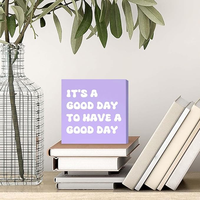 Purple Office Decor Desk Accessories Purple Gifts for Women Positive Office Decor Sign Desk Decorations for Women Home & Office Cute Desk Accessories Motivational Gifts for Women Coworker