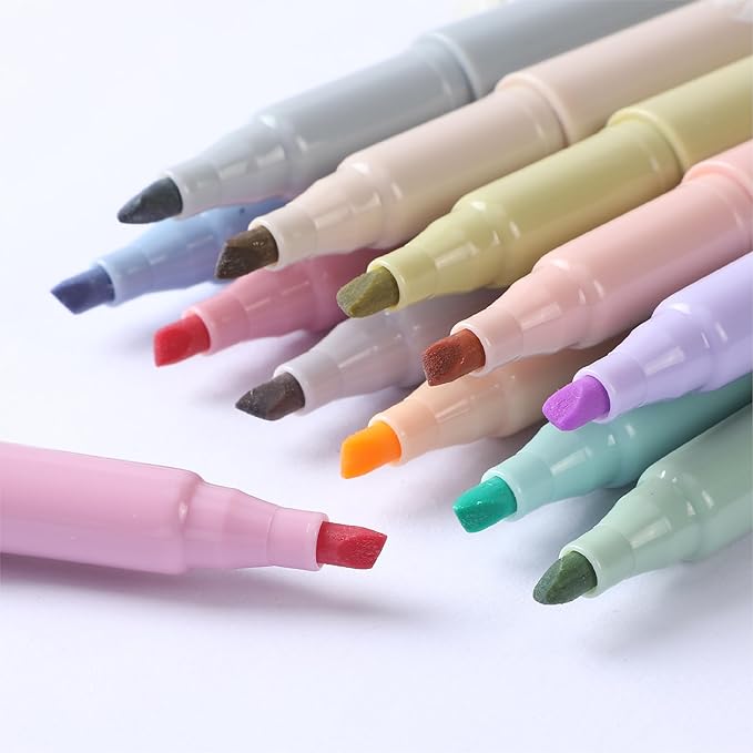 Mr. Pen Highlighters - 12 Pack, Chisel Tip, Pastel Colors, No Bleed, Set