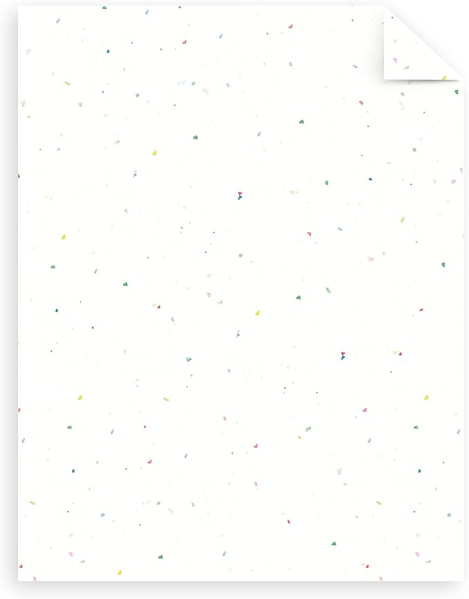 Astrobrights Mega Collection, Colored Cardstock, Bright Confetti White, 320 Sheets, 65 lb/176 gsm, 8.5" x 11" - MORE SHEETS! (91683)