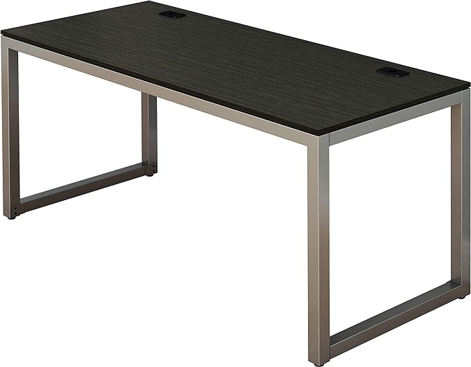 SHW 55-Inch Commercial-Grade Office Computer Desk, Espresso