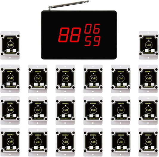 SINGCALL Wireless Construction Site Calling System, for Calling Elevator, Wireless Service System, Storage Battery Can Last 5 Hours