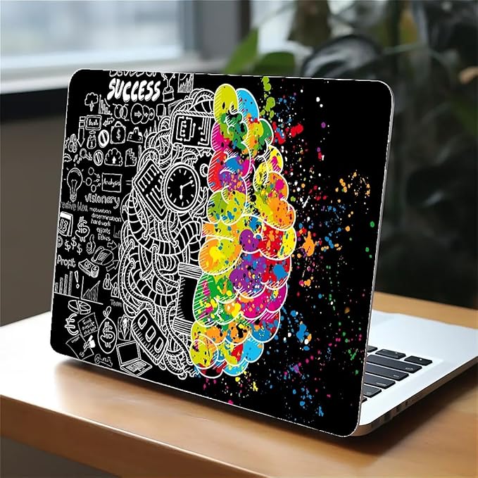 Compatible with 15.4 Inch MacBook Pro A1707/A1990, Left Right Brain Hard Plastic Shell Cover Case