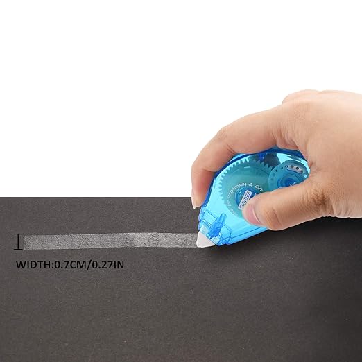 Glue Runner Permanent, Double Sided Adhesive Scrapbook Runner Tape Roller, 0.3-inch by 360-Inch, Permanent Adhesive Dots Roller Applicator, 8 Pack - Blue