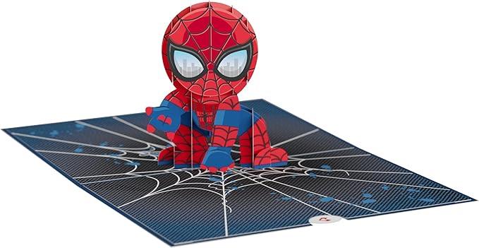 Lovepop Pop-Up Marvel Card - Birthday 3D Spiderman Greeting Card for Boys, Men, Son - Amazing - 5" x 7" Card - Blank Note Card & Envelope Included
