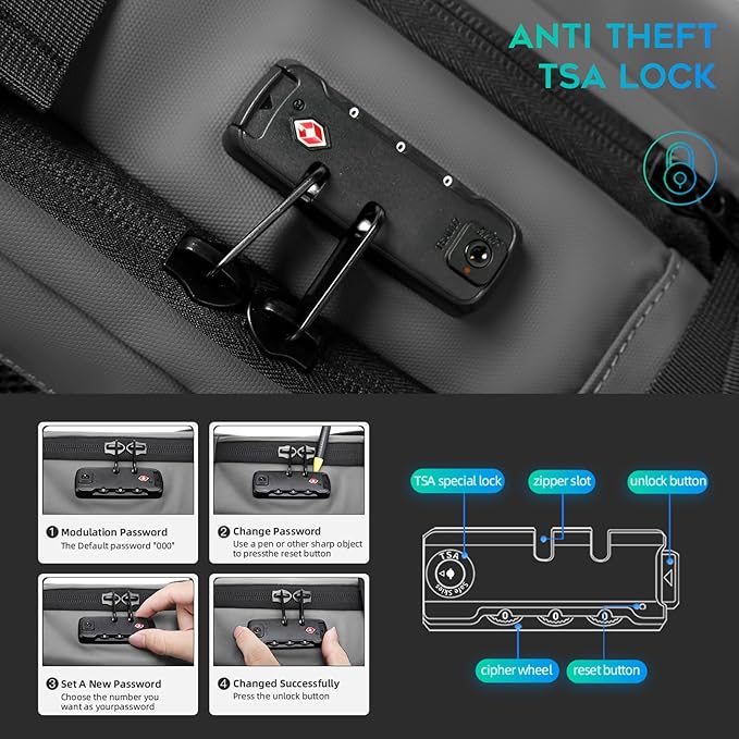 BANGE Airback Backpack,60L Expandable Travel Backpack Vacuum Compression with Air Pump, Waterproof and Anti-Theft Laptop Backpack for Hiking, Business and Travel