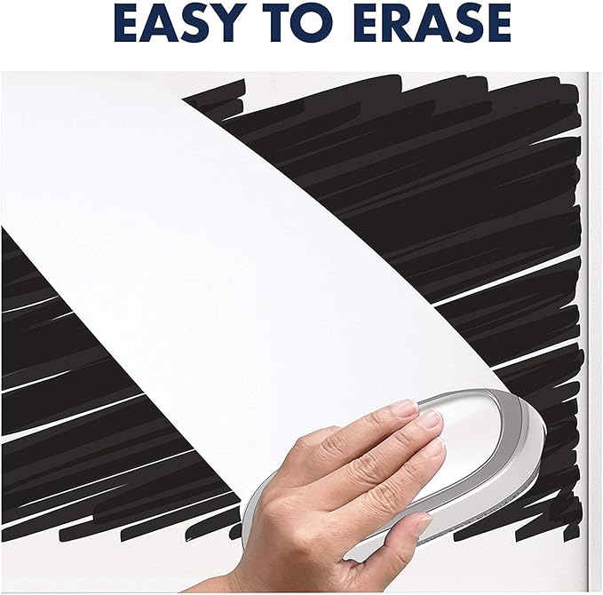 Quartet White Board Dry Erase Board Eraser, 6" x 2-3/8", Premium Max Clean for Dry Erase Markers, Includes Magnetic Caddy Holder, Home School Supplies & Home Office Accessories, Silver (DFEB5)