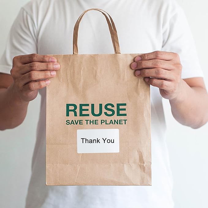 Hybsk 2.25x4 inch Direct Thermal Labels for Barcodes, Address, Compatible with Rollo Label Printer & Zebra Desktop Printers (2.25"x4",White)