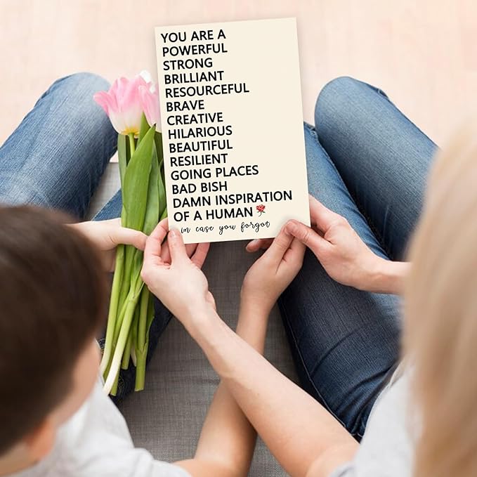 Funny Encouragement Card for Women,Promotion Card for Men, You Are An Inspiration of A Human,Motivational Card, New Job Congratulations Gift Card for Him