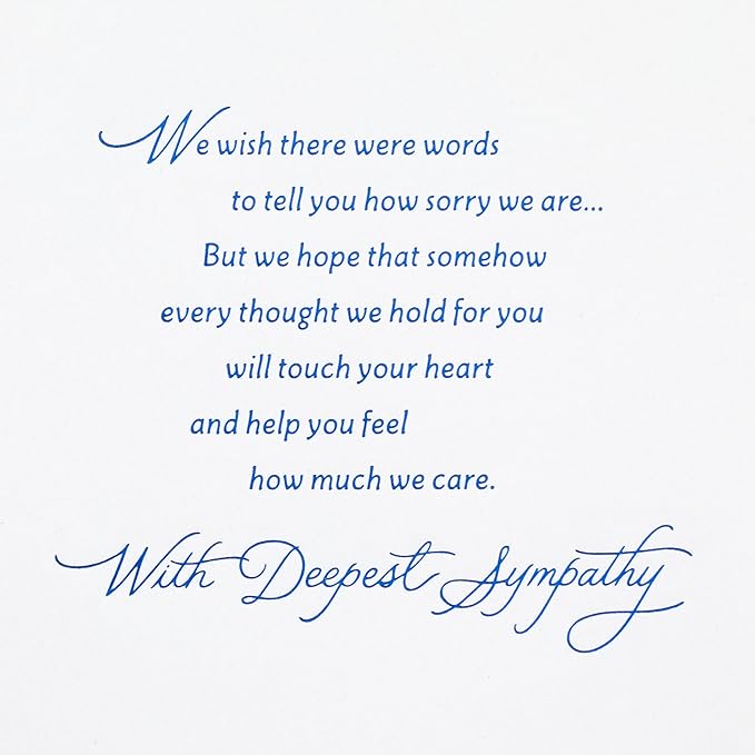 Hallmark Sympathy Card from Both or From All (Our Hearts Are With You) (5RZB2133)