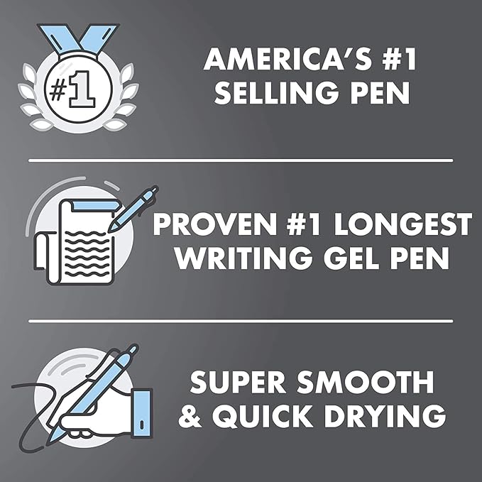 Pilot, G2 Premium Gel Roller Pens, Extra Fine Point 0.5 mm, Pack of 8, Black and Blue