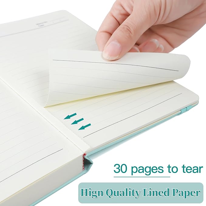 Journal Notebook Journal for Men/Women Journals for Writing A5 180Sheets 360Pages College Ruled Notebook 100gsm Lined Paper Leather Hardcover Journal 5.9'' X 8.4'' (Blue)