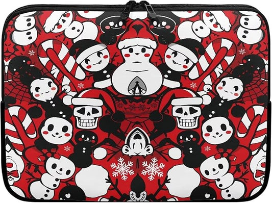 Christmas Snowman Printed Computer Bags for Laptops, Water Resistant 13 Inch Laptop Bag Laptop Briefcase Travel Case for Women Men Teens, Compatible with Most Laptops