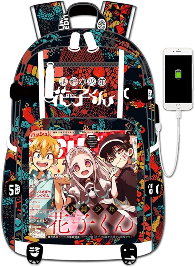 ISaikoy Anime Toilet Bound Hanako kun Backpack Satchel Bookbag Daypack School Bag Laptop Shoulder Bag Style12