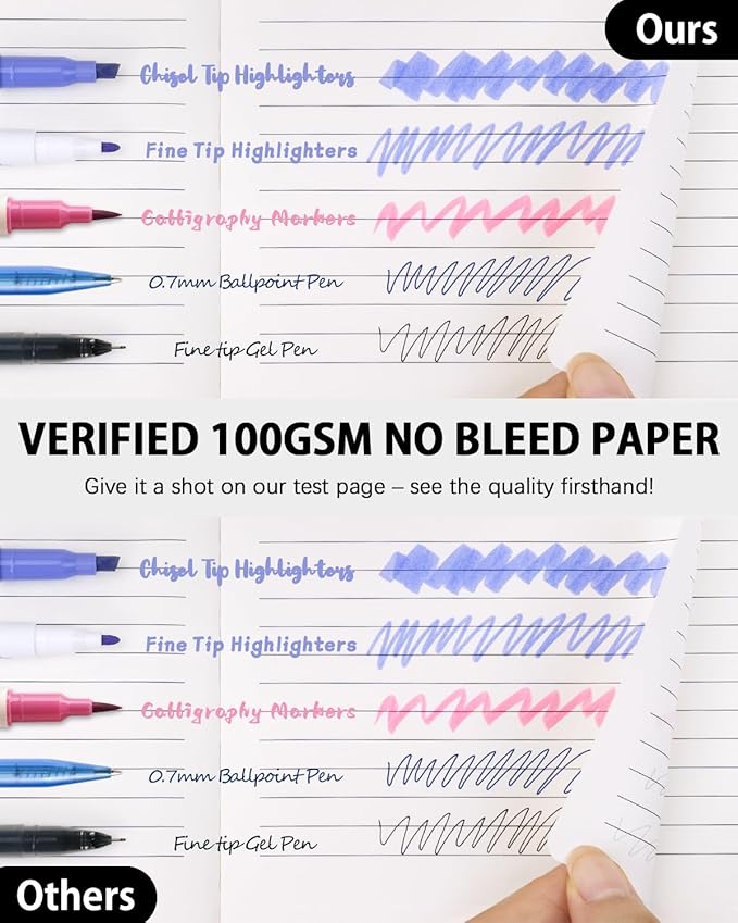 Hardcover Journal Notebooks, 10 Packs A5 Lined Journals Bulk for Writing 200 Pages/100Sheets, 8.4 x 5.8 inch, Classic Ruled Notebook for Work/Travel/College/Note Taking(Black)