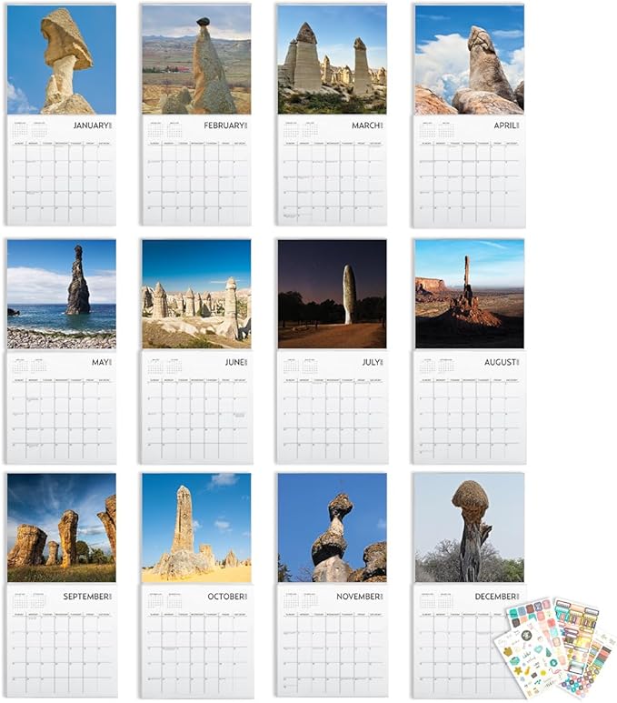 Wall Calendar 2025, 12 x 12 inch, Funny Gift, White Elephant, Gag Gift, Secret Santa… (Nature's Dicks)