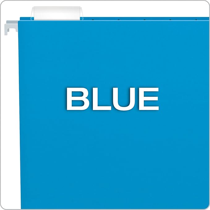 Pendaflex Recycled Hanging Folders, Legal Size, Blue, 1/5 Cut, 25/BX (81623)