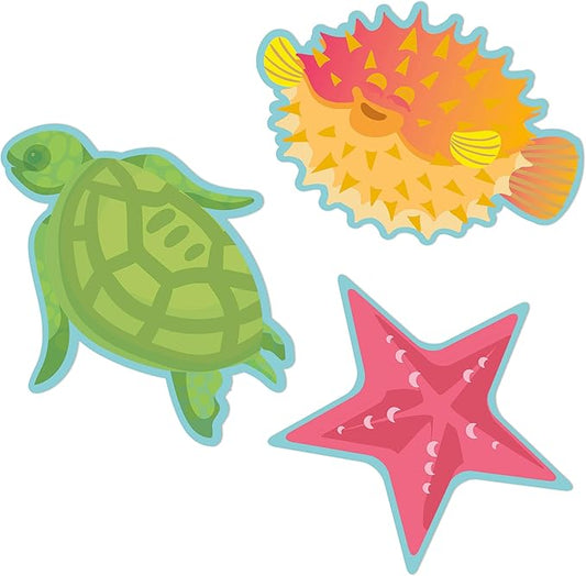 Eureka Seas The Day Fish Paper Cut-Out Classroom Decorations for Teachers, 36 Pieces