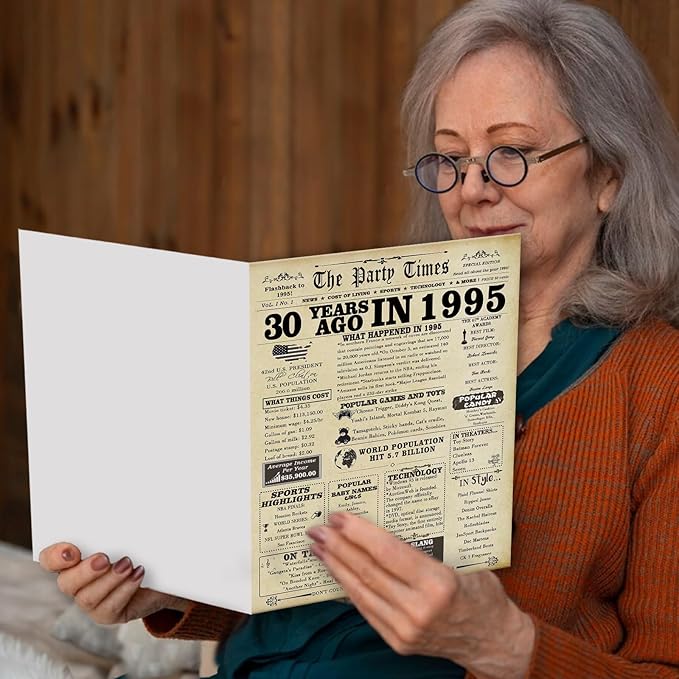 Funny 30th Birthday Card Gifts for Men Women,Happy Card Gifts for 30 Year Old Birthday,Unique 30th Birthday Card Decorations for Him Her,30th Birthday Card for Husband Wife