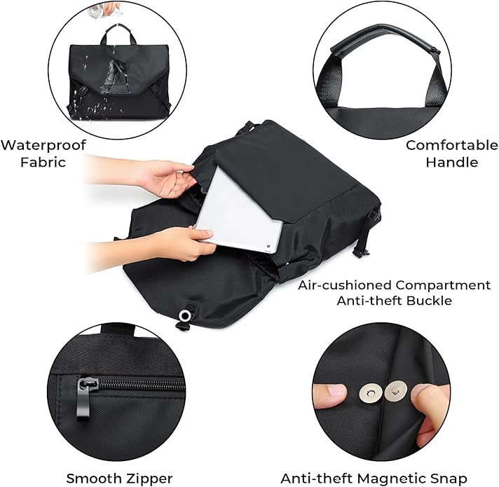 Messenger Bag for Men 15.6-16 Inch Laptop Bag Briefcase Crossbody Bag Satchel Shoulder Bag