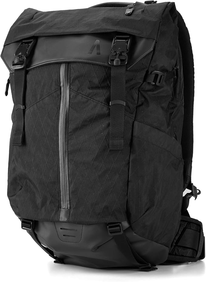 Prima System - 3-in-1 Travel Backpack, Camera Bag and Laptop Sleeve (Jet Black X-Pac)