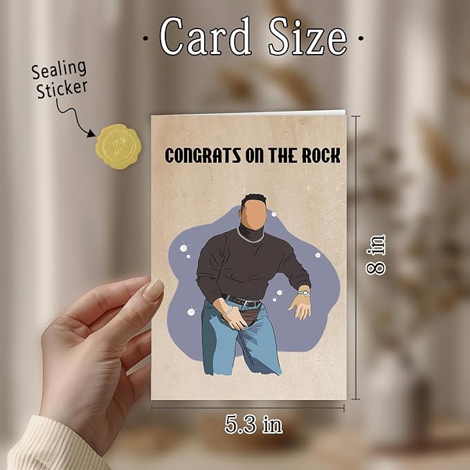 Unique Engagement Card, Funny Engagement Gift for Couples Women Men, Congratulations Wedding/Engagement Card for Friends