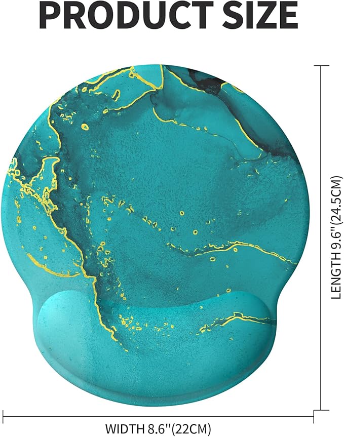 eulps Mouse Pad with Wrist Rest, Comfortable Computer Mousepad with Gel Wrist Support Smooth Surface and Non-Slip PU Base for Pain Relief, Laptop, Office & Home (Calm Lake)