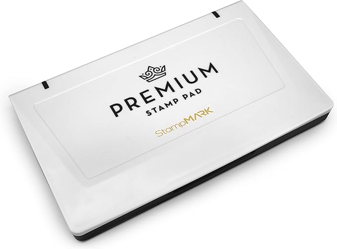 Premium Stamp Pad Large Size 3.5" x 6" - for Traditional Rubber Stamps - Felt Pad Brown Color