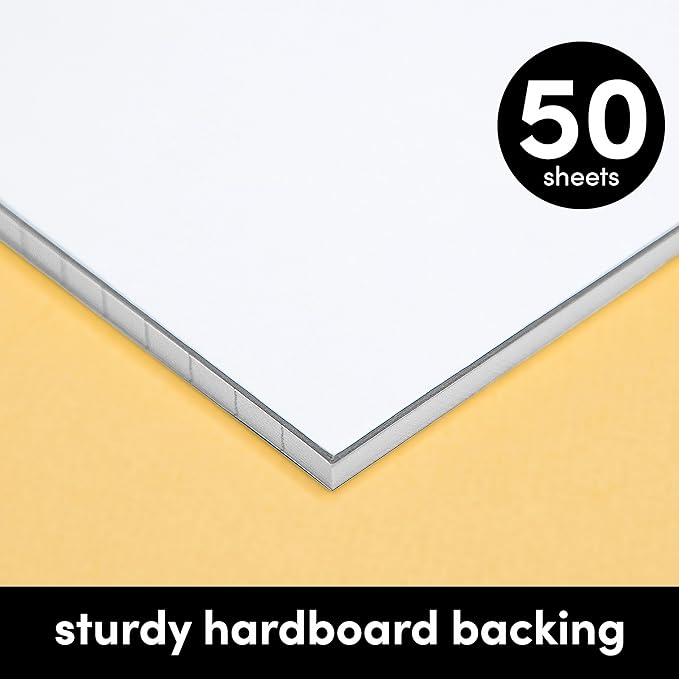 PAPERAGE Lined Legal Pads, (Jewel Tone), 6 Pack, 50 Sheets Each, Wide/Legal Ruled, Note Pads, Paper, 8.5 inches x 11 inches