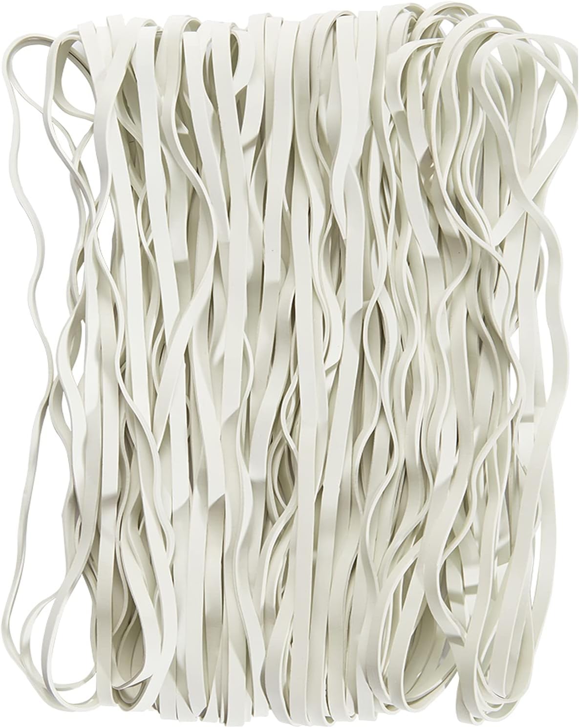 AMUU Rubber Bands 12inch Large 35 Pieces Rubber Bands Fits 8-33 Gallon Trash Cans File folders Elastic Bands for Office Supplies Home White rubber band Trash Cans