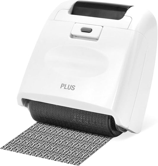 Plus Guard Your ID Wide Roller Stamp, White