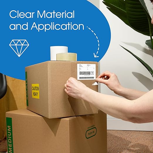 SPARTAN INDUSTRIAL - 2" X 60 yd Clear Shipping Tape Rolls - 24 Rolls of Heavy Duty Box Tape for Moving, Packing, Shipping, Storage - 2.7 Mil