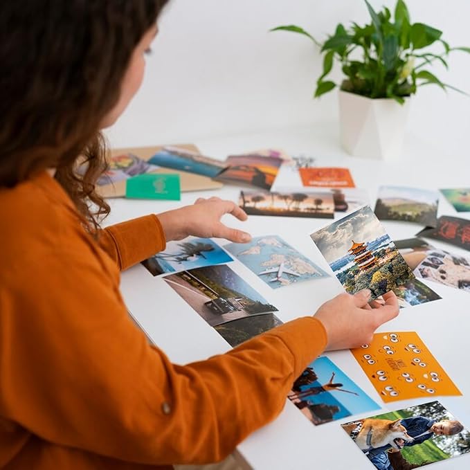 50 Sheets Self Seal Laminating Pouches 5x7 Self Adhesive Laminating Sheet No Heat No Laminating Machine Needed for Photos Index Cards