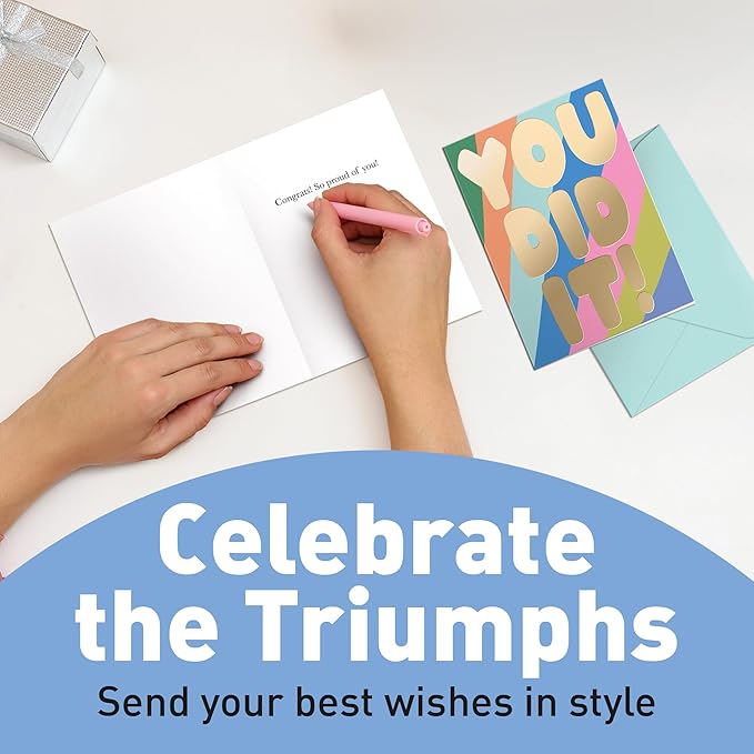 Sweetzer & Orange S&O Fun Congratulations Cards with Envelopes - Colorful Congrats Card Pack of 24 - Encouragement with Envelopes - Appreciation for Coworkers - Boxed Compliment Cards - Recognition