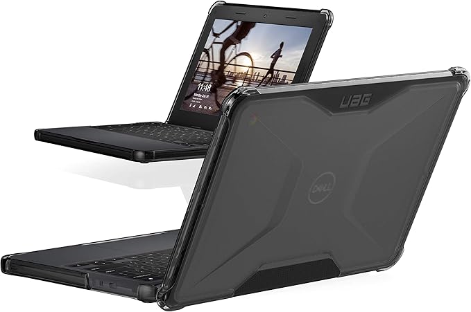 URBAN ARMOR GEAR UAG Compatible for Dell Chromebook 3100/3110 Case Plyo [Ice] Feather-Light Rugged Military Drop Tested Protective Laptop Cover