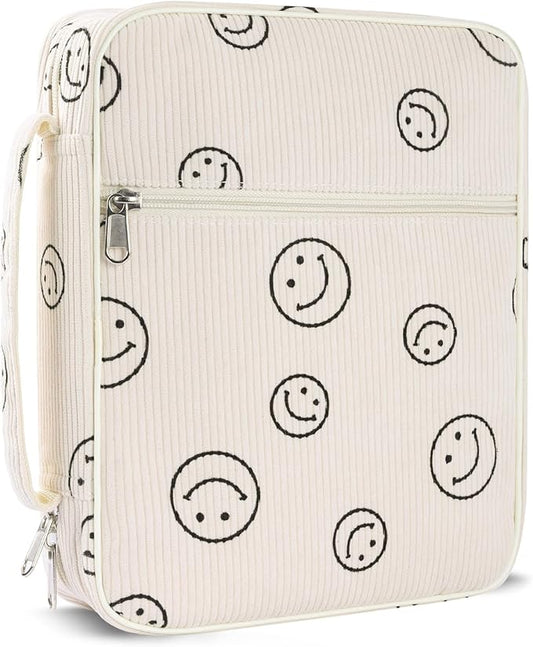 Bible Cover Case for Women,Large Bible Tote Bags for Women Organizer Corduroy Bible Carrying Case for Girls,Bible Study Supplies Accessories Christian Gifts for Women