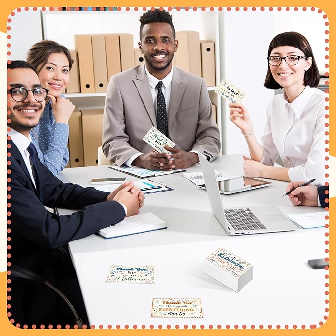 Yeaqee 240 Pcs Employee Appreciation Kudos Cards Funny Blank Back Motivational Card Encouragement Thank You Note Recognition Card for Teacher College Affirmation Gift(Drawing)