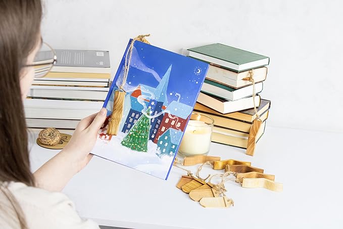 Handmade Wooden Book Page Holder - Wooden Thumb Bookmark - Novel Reading Accessories, Book Gadgets, Presents for Readers, Book Lovers Gifts, Bookworm (Ash + Stain)