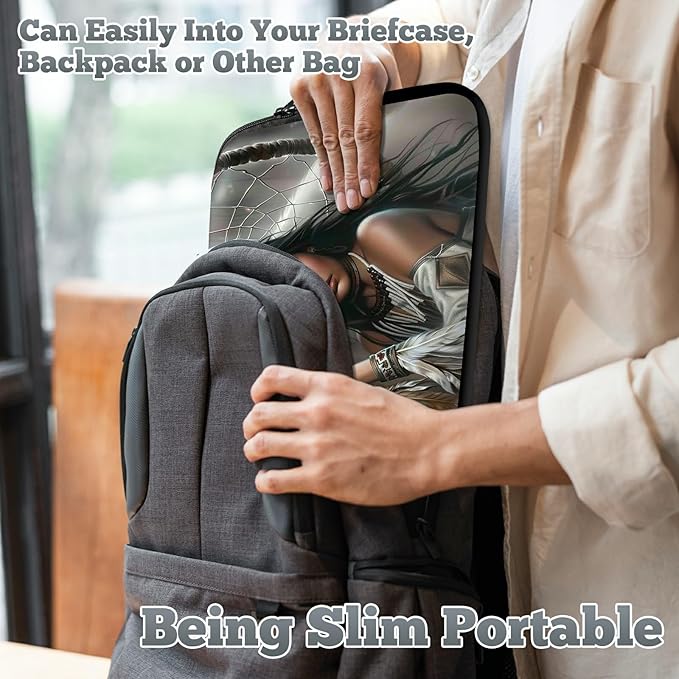 Universal Tablet Laptop Sleeve Case 10 inch, White Wolf Slim Carrying Case Durable Handbag Travel Laptop Bag for 7 to 10-inch Laptops/Notebook/Kids Tablet/ipad/eBook Readers