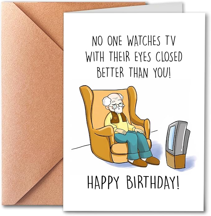 Funny Happy Birthday Card For Dad Grandpa, Humorous Birthday Card, Old Age Birthday Card, Getting Older Birthday Card For Husband, Funny Getting Older Birthday Card for Friend