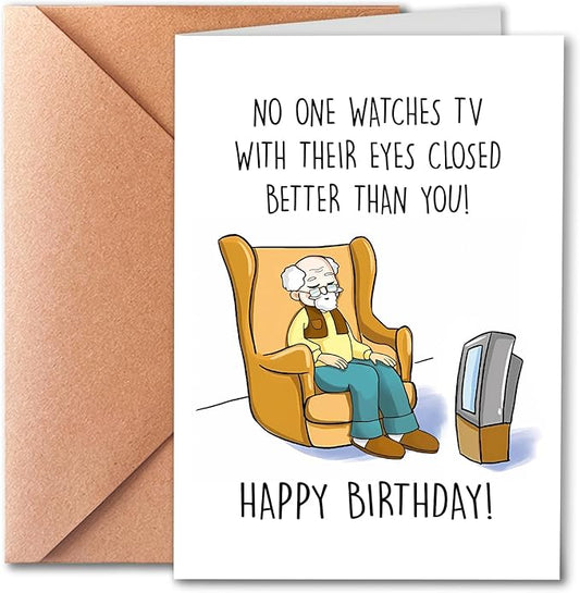 Funny Happy Birthday Card For Dad Grandpa, Humorous Birthday Card, Old Age Birthday Card, Getting Older Birthday Card For Husband, Funny Getting Older Birthday Card for Friend