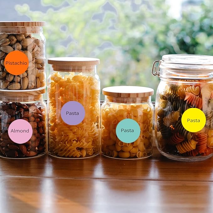 1200 Pieces 0.75 Inch Round Color Coding Label Garage Sale Stickers Blank Yard Sale Price Stickers Permanent Adhesive Dots, Easily Writable with Perforation Line (Fluorescent Pink)