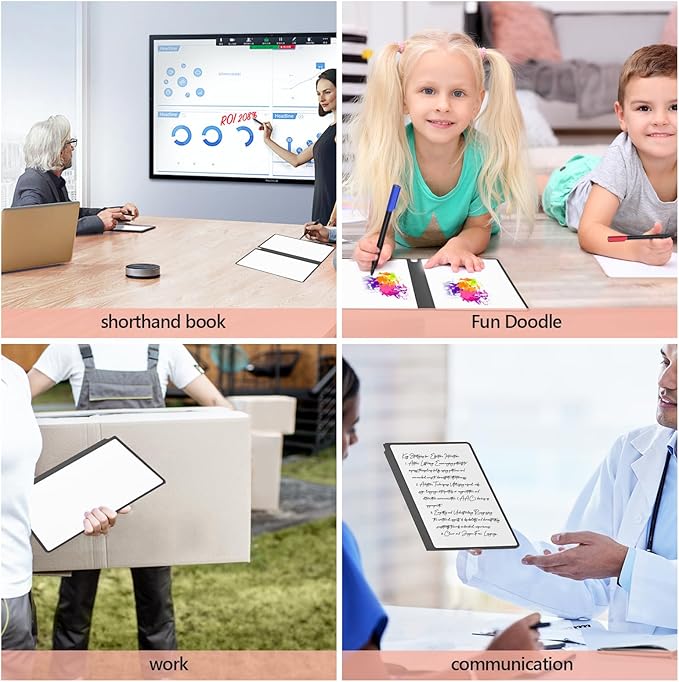 Portable Dry Erase Board,Portable White Board,Small Dry Erase Board,Foldable,Erasable,Repeatable,9.5 * 6.6 inches,for Office,Home,School,Study,Meeting(Pink)